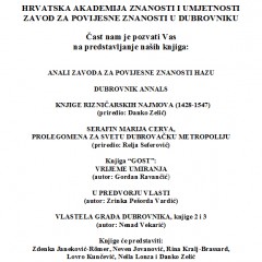 Čast nam je pozvati Vas na predstavljanje naših knjiga