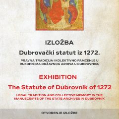 Izložba i predavanje o Dubrovačkom statutu